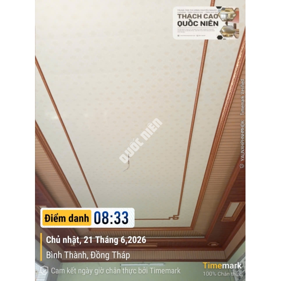 Công trình thi công trần nhựa nano tại Đồng Tháp